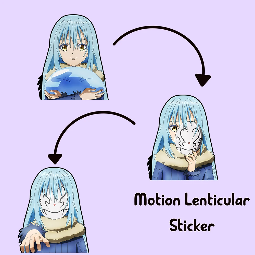 Rimuru Tempest Motion Refrigerator Sticker That Time I Got Reincarnated As A Slime Anime Waterproof Decal for Car,Laptop,EtcGift