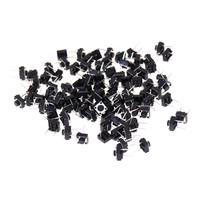 100Pcs Mini Micro Momentary Tactile Push Button Switch 6*6*5mm 2Pin ON/OFF Keys Button DIP 6x6x5mm