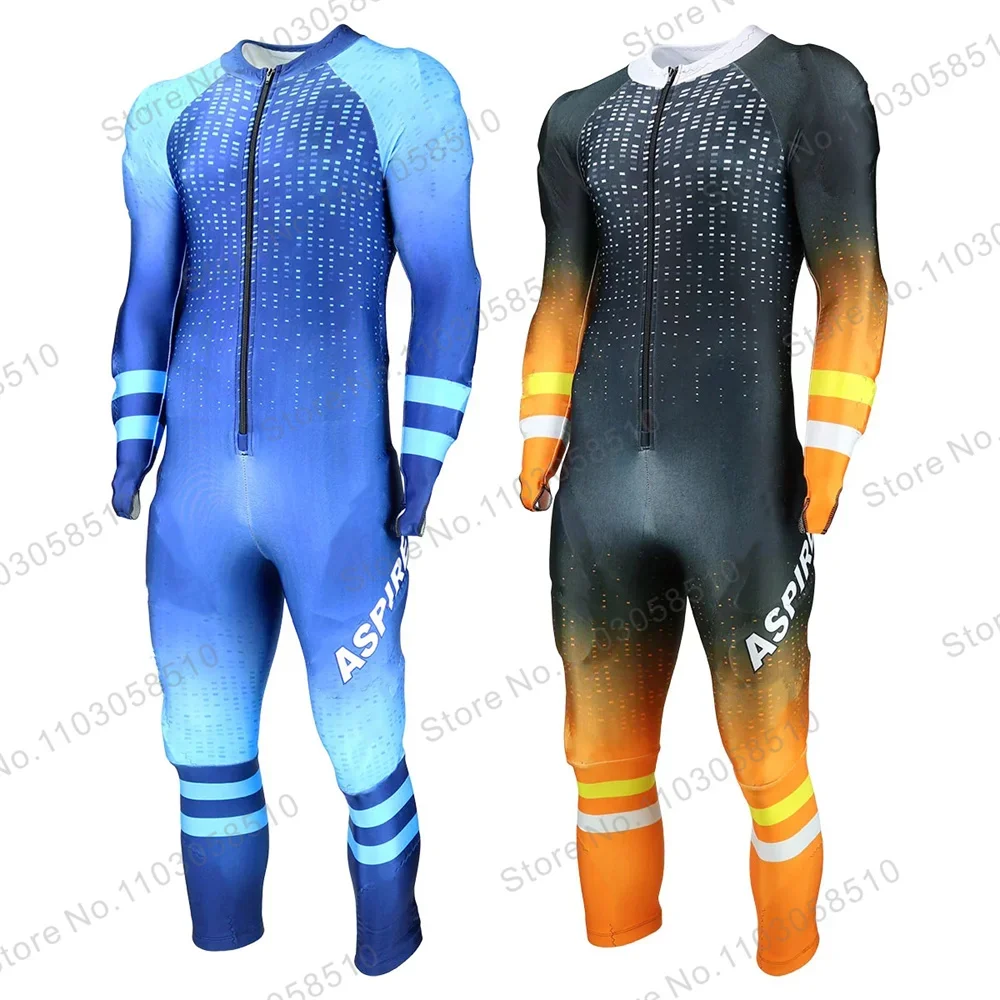 Acrctica GS Non-Padded Speed Race Suit Performance GS MEN Race Ski Suits Winter Flange Jumpsuits One Piece Downhill Speed GS Set