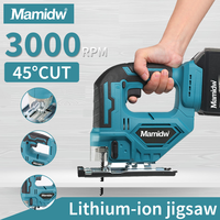 Mamidw 340W Brushless Jigsaw Electric Jig With Saw Blade Cordless Barrel Handle Jigsaw Portable Carpenter For Makita Battery PIN