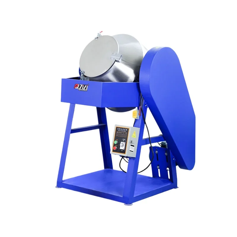 

Pengqiang ZILI PQ-ZL100R 100 KG Factory Stainless Steel Granule Mixer Rotary Drum Color Industrial Blender 360 Roller