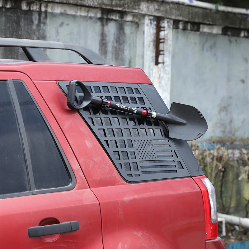 Support de pelle d'ingénierie de panneau de nid d'abeille de fenêtre latérale de coffre de voiture en aluminium pour Land Rover Freelander 2 2007-2015 accessoires de voiture