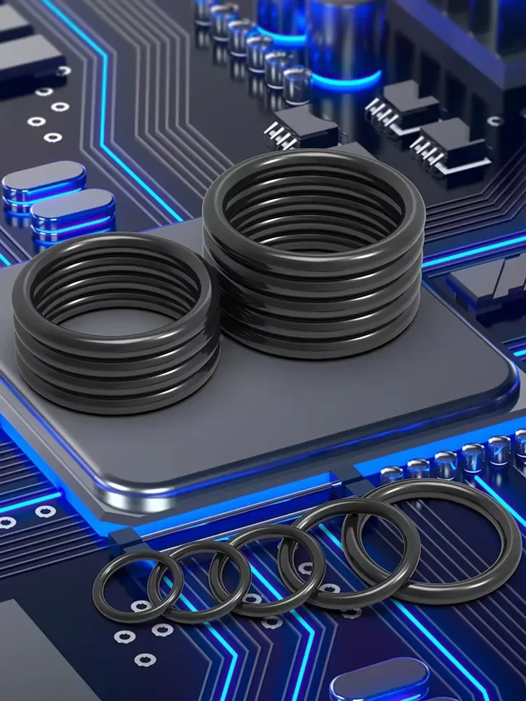 Nitrile thickness0.3/0.4/0.5/0.6/0.7/0.8mm O-ring rubber sealing ring gasket grommet silicon ring outer diameter 1.3-81mm