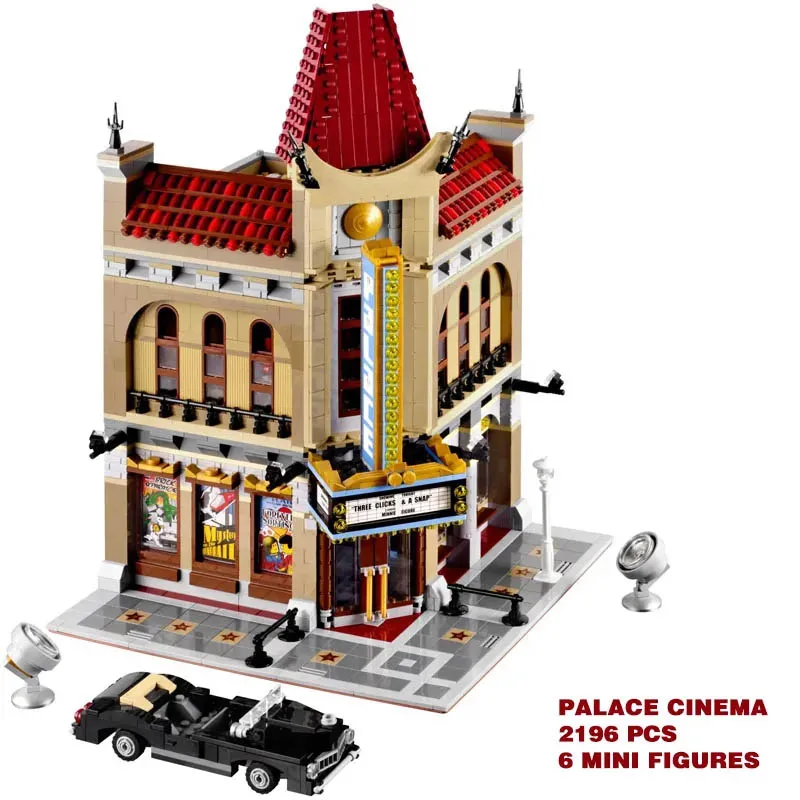 2196 PCS Palace Cinema Building Blocks Bricks Birthday Christmas Gift Compatible 10232 15006 Toys IN Stock