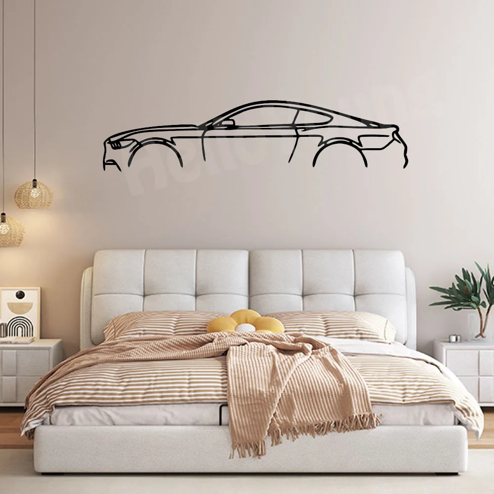 Wall Decoration of Sports Car Style: The Hot Border Metal Line and Quality Iron Ornaments to Beautify Your Room