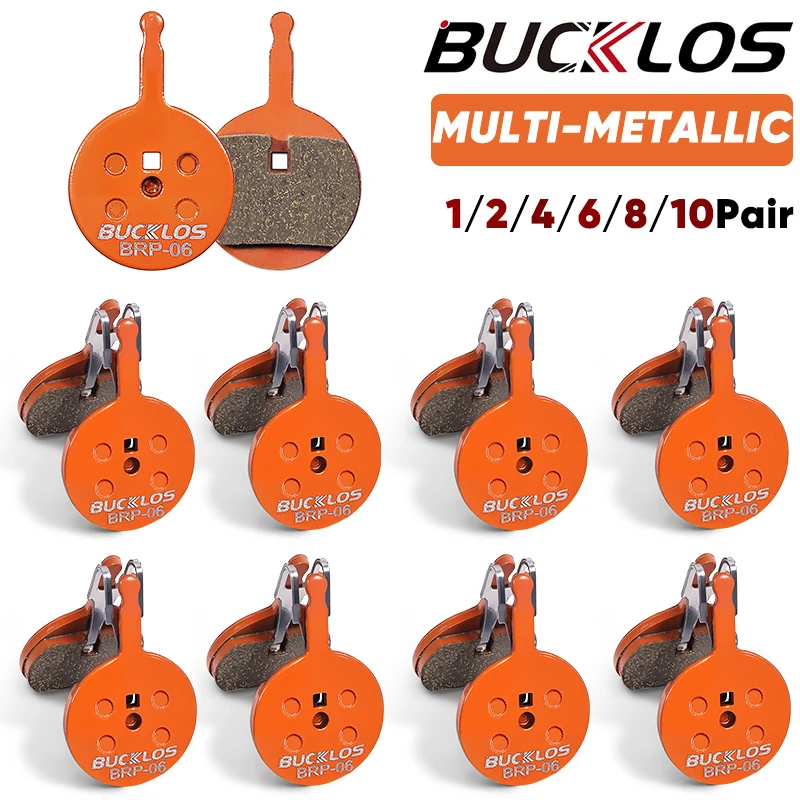 BUCKLOS Fahrrad Hydraulische Scheibenbremsenbeläge für AVID BB5 Metallische Bremsbeläge für Rennrad und Mountainbike, kompatibel mit SRAM BB5