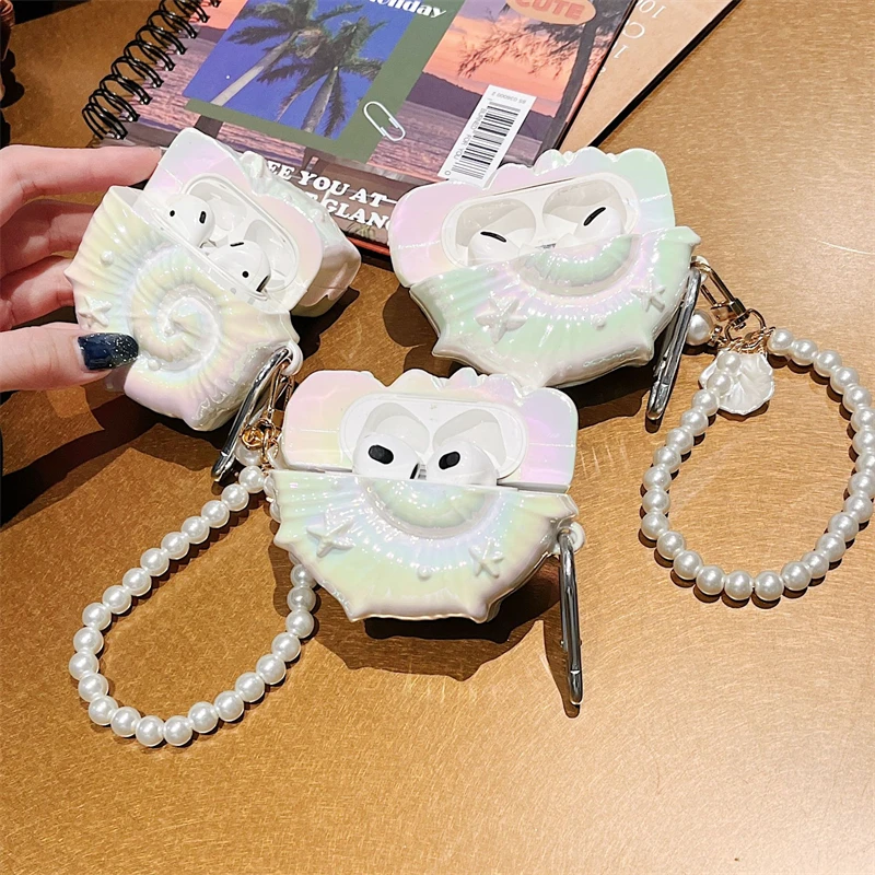 Sanrio 3D Conch Plating Earphone Cover For Apple AirPods 1 2 3 Generation Airpods Pro/Pro2 Wireless Bluetooth Headphone Case