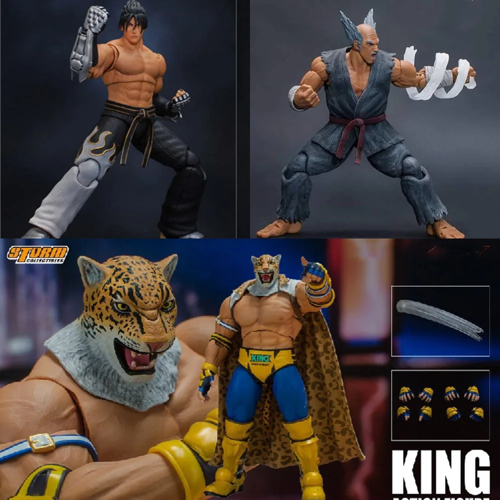 

Collection Storm Toys Bntk04 1/12 Soldier Masked Wrestler Panther King Fighting Game Full Set 6Inch Action Figure Model Toys