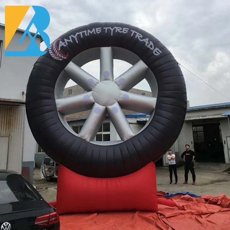 

Bespoke Advertising Decorative Giant Inflatable Tyre Replica for Promotional Agency Toys