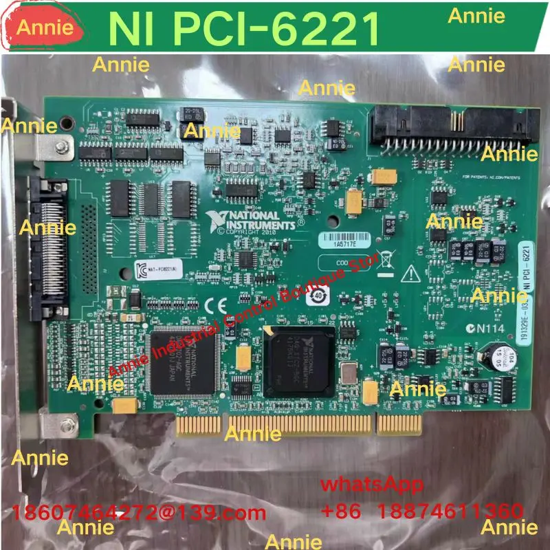 Second-hand test OK  NI PCI-6221 Acquisition Card   68 Pin