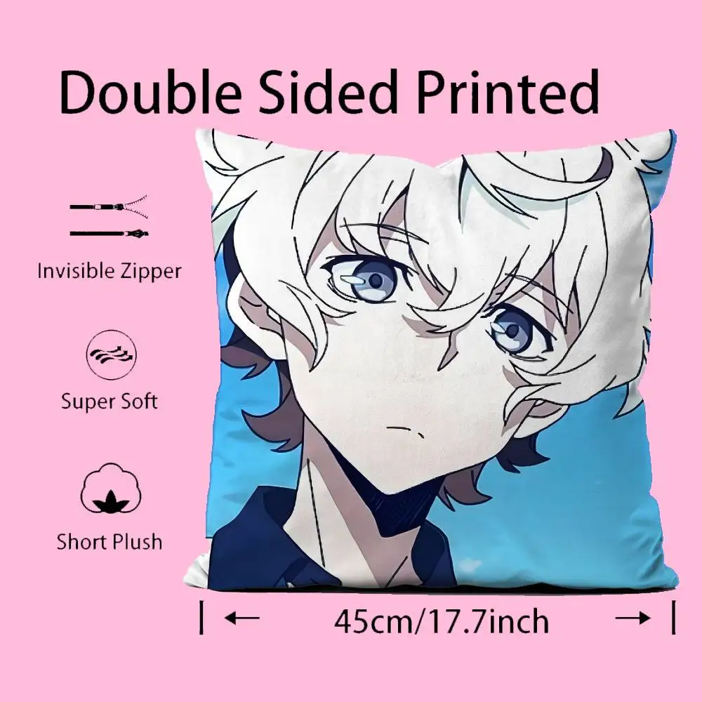 أنيمي K-Kiznaiver كيس وسادة مخصص مطبوعة نحى وسادة الصوف ، الطفل الجلد اللمس ، صديقة للبيئة صبغ التسامي وسادة ل Ho #4
