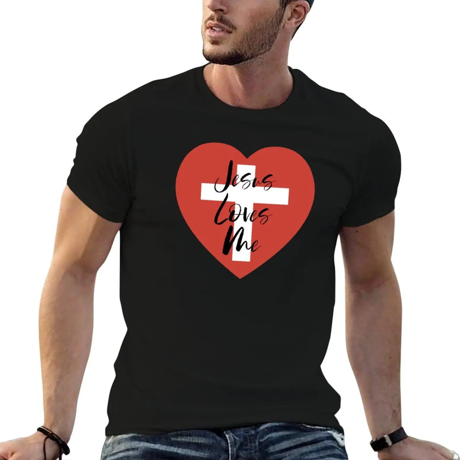 

Jesus Loves Me T-Shirt t shirt man designer funny t shirts cotton T-Shirt