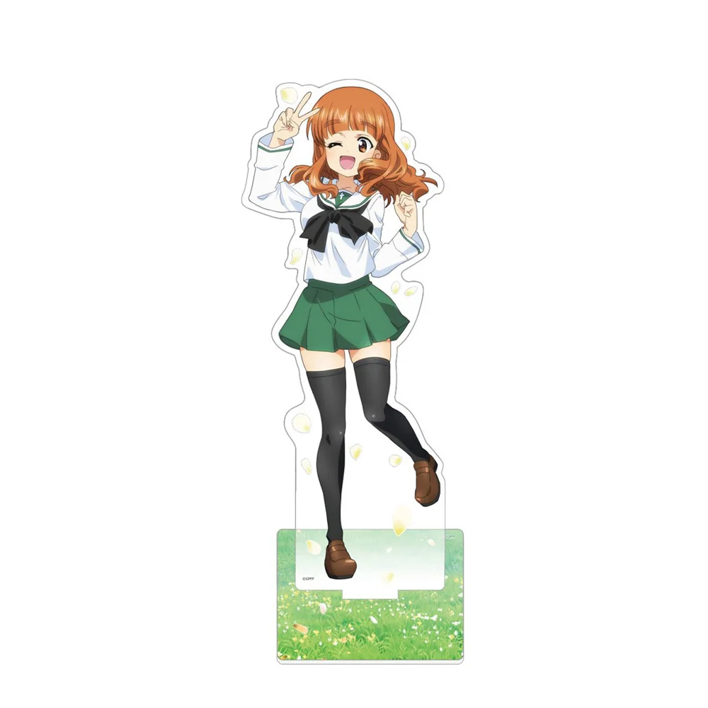 الفتيات وبانزر نيشيزومي ميهو ساوري تاكيبي ايسوزو هانا أكياما يوكاري ريزي ماكو HD الاكريليك حامل سطح المكتب ديكور مكتب زخرفة