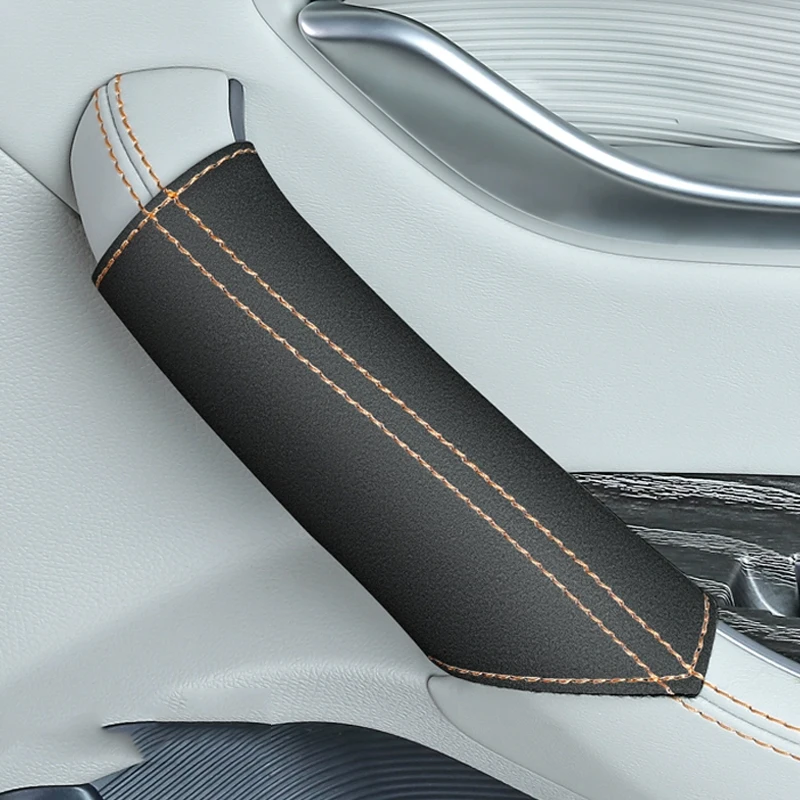 Door Handle Protective Cover Door Handle Protective Leather Cover Modified Accessories For Byd Song Plus