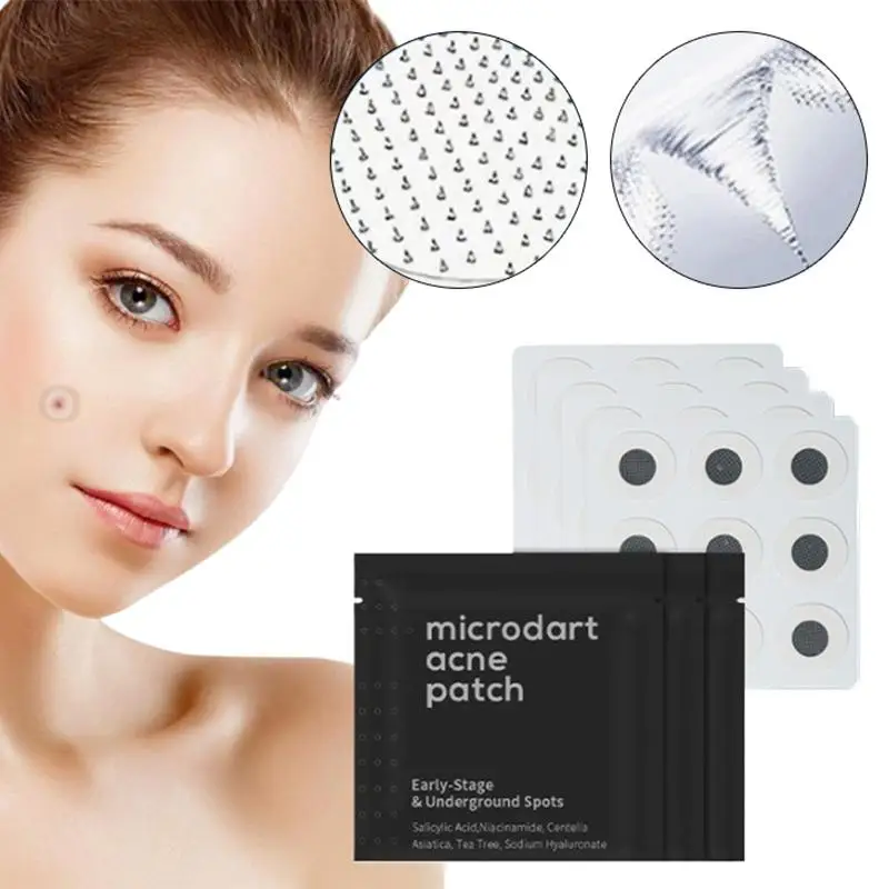 Salicylic Acid Microneedle Spot Patches Under 0.3mm Fast Remove Pimples Blemish Cover Stickers Facial Skincare