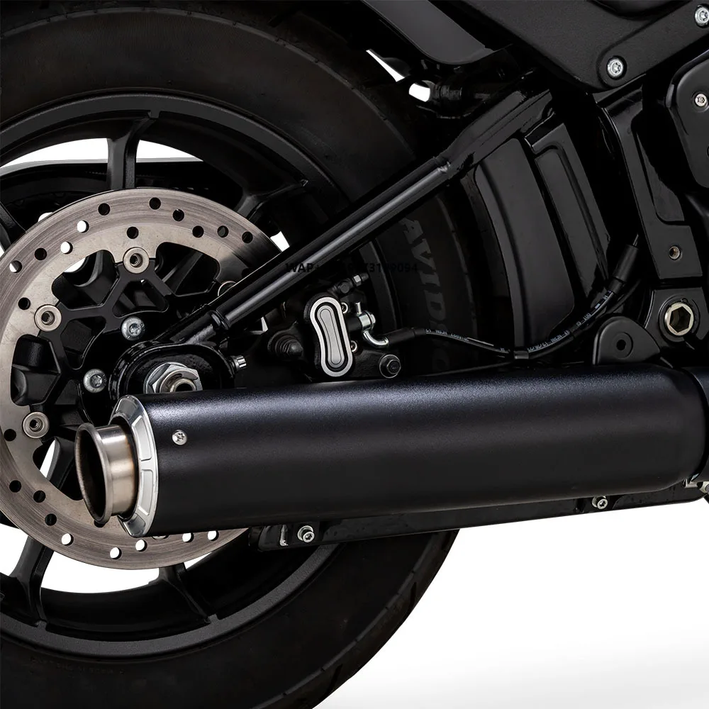 Black Stainless Steel Motorcycle Exhaust Pipes Compatible for Softail 2025 Motorcycle Exhaust Slip on