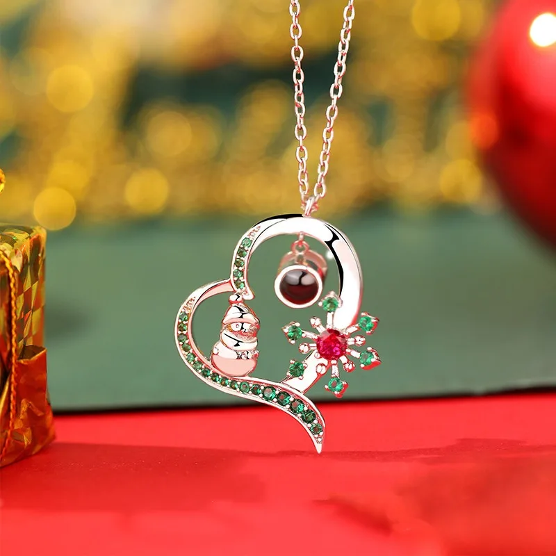 

Персонализированное семейное фото сердце рождественское украшение индивидуальное изображение мемориальные ювелирные украшения проекция рождественские подарки