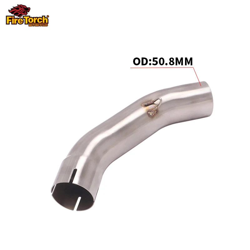 Slip On For KTM DUKE 125 250 390 ADV Adventure 2017 - 2023 Motorcycle Exhaust Espace Moto Stainless steel Tube Mid Link Pipe