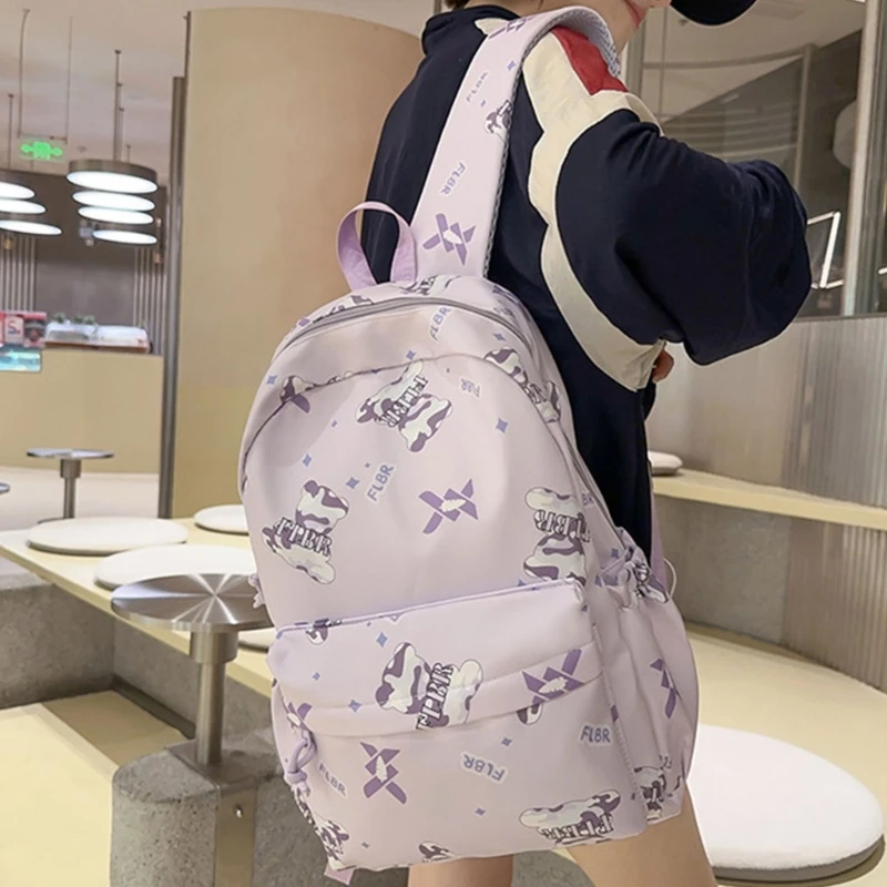 

Travel Backpack for Women and Girls Large Capacity Backpack Causal Daypack School Backpack Lovely Bear Print Backpack