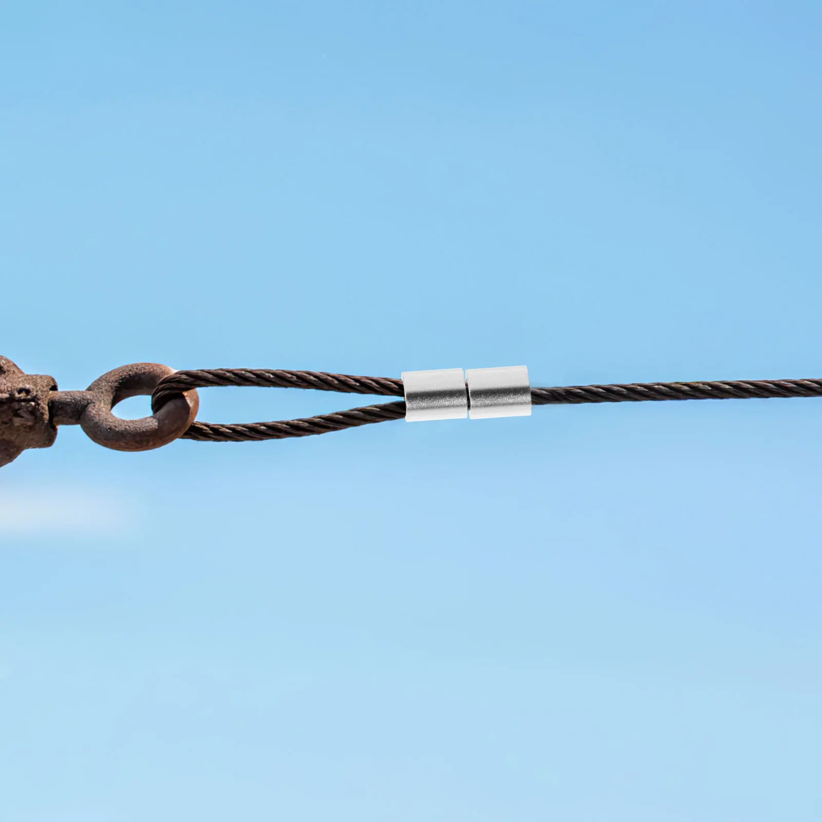 

400Pcs Rigid Metal Wire Rope Clamps Secure Connection for Construction Aviation Industries Wire Cable Clamp Cable