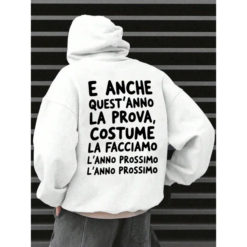 Men's Hoodie White …