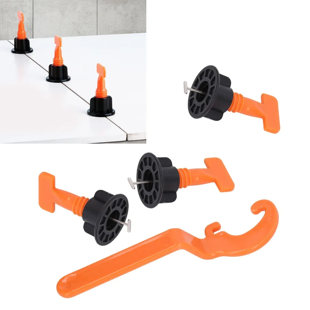 50pcs Reusable PP Tile Leveling System Precision Tile Leveler Kit Leveler Positioning Tool Tile Installation