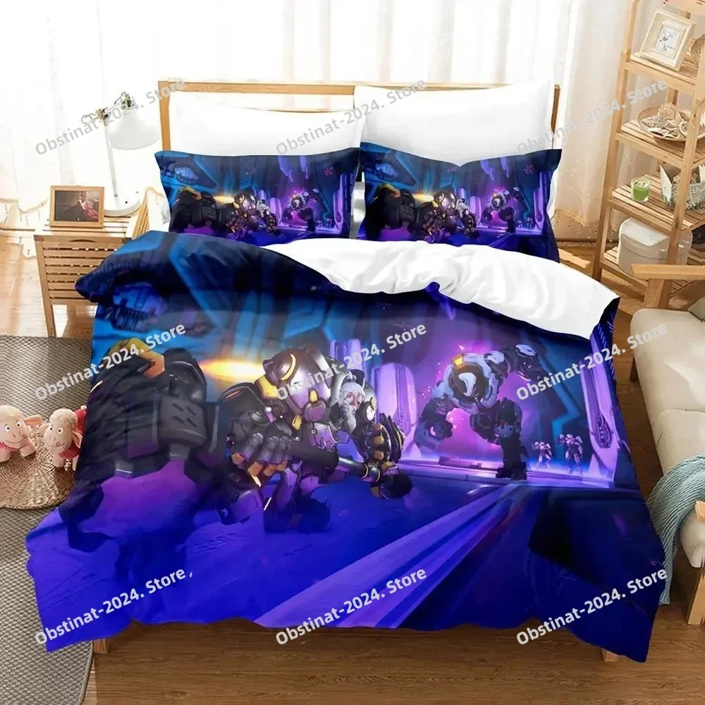 

2025 3D Overwatch 2 Bedding Set Duvet Cover Full Queen King Size Pillowcase Bed Printed Bed Set Aldult Kid Bedroom Single Twin