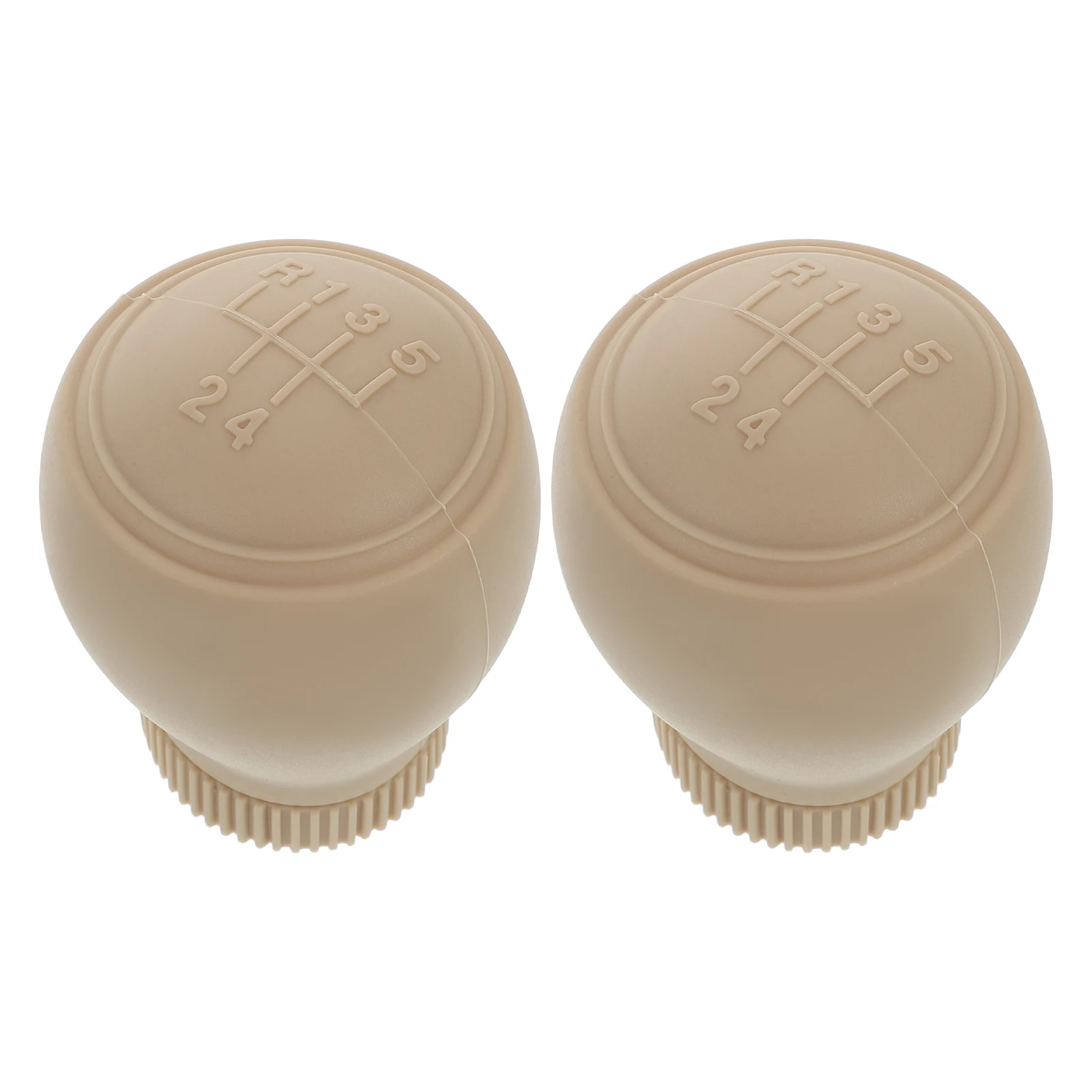 

2pcs Car Gear Shift Protector Durable Silicone Nonslip Round Design Universal Fit Car Accessory Winter Auto Gear Lever Covers