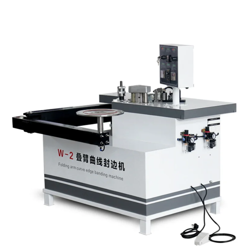 Small rocker suction cup pvc solid wood veneer hot pressing edge banding machine