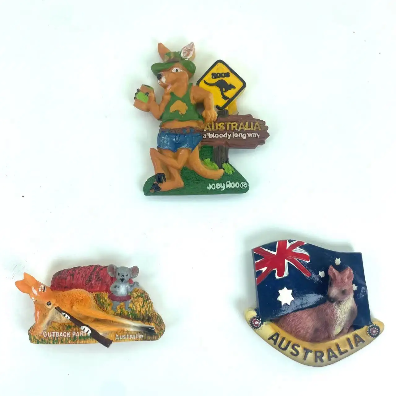 Australia Fridge Magnet Souvenir Cute Kangaroo Travel Memorial Magnetic Refrigerator Stickers Gift Home Decoration Accessories