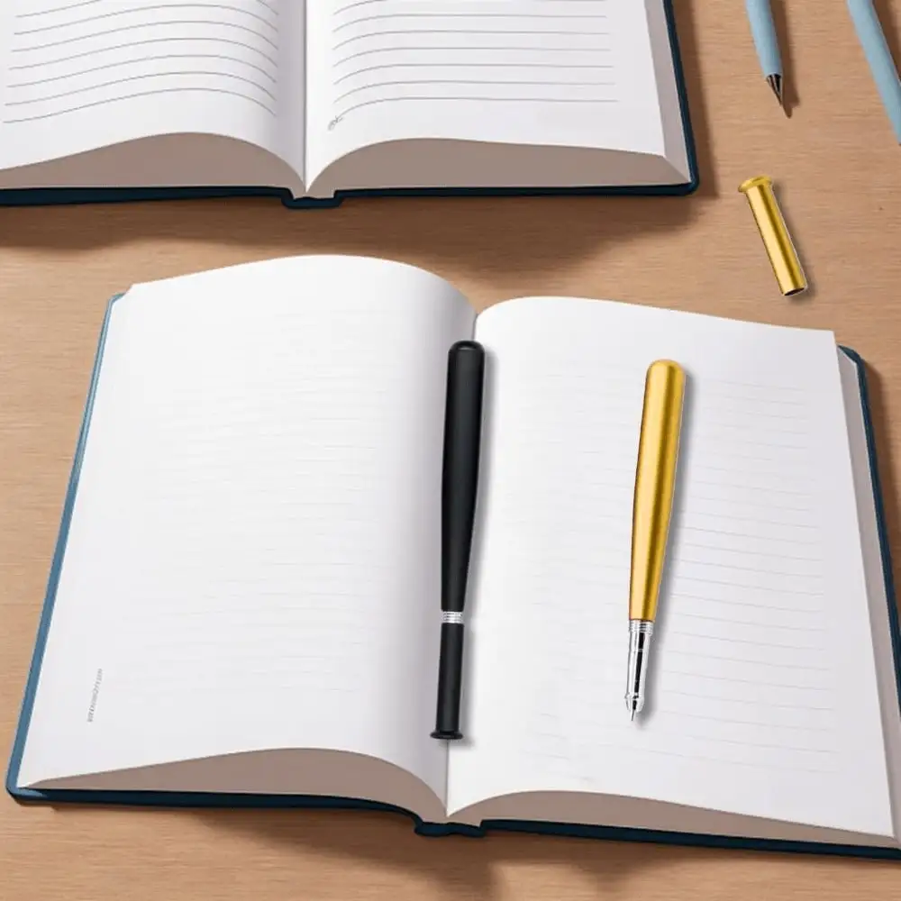 Baseball Bat Pen: Smooth oil ink. Perfect for school, office pranks & gifts. A unique writing tool for students & pros.