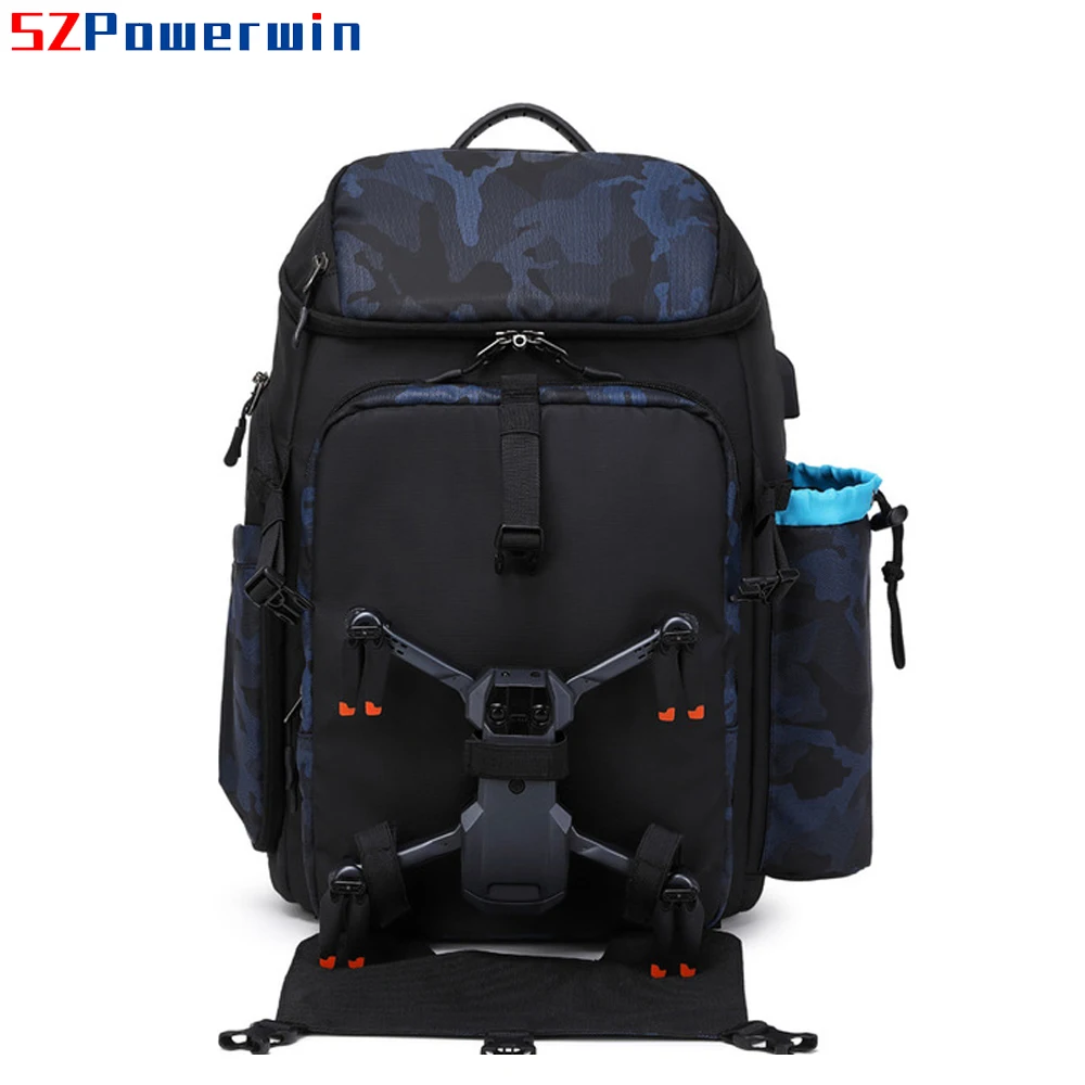 Powerwin กระเป๋าเป้สะพายหลังใส่กล้อง DSLR กันน้ำอเนกประสงค์, ใหม่กระเป๋าเป้สะพายหลังพร้อมแล็ปท็อปช่องเลื่อนโดรนทางอากาศ