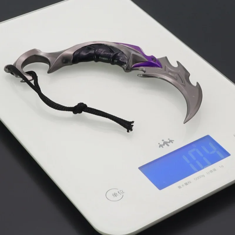 Valorant ナイフ近接リーバーアニメーション周辺機器 15 センチメートル Karambit 刀サムライソード武器モデル金属工芸ギフト少年のおもちゃ