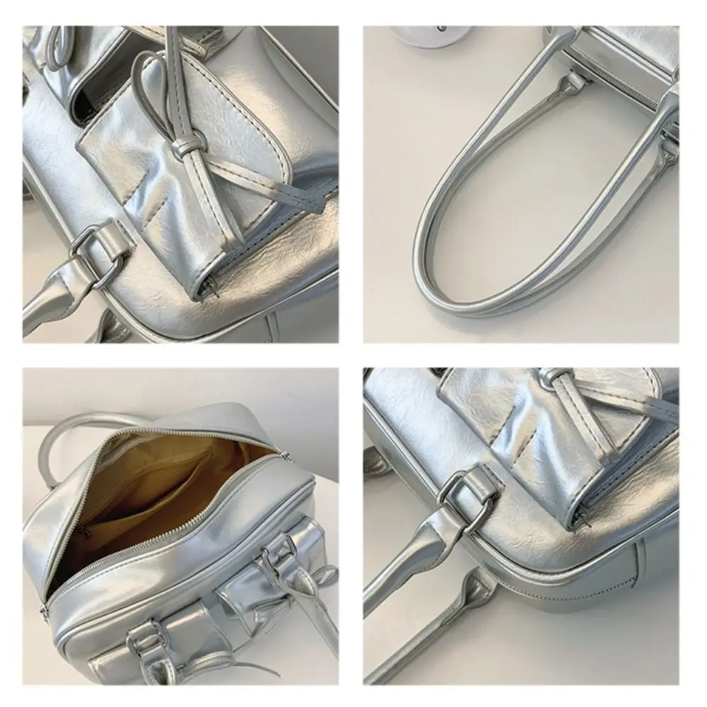 

Trendy PU Women Tote Handbags Bow Purse Ballet Style Women's Shoulder Bag Ita Bag for Women