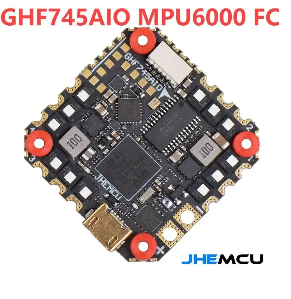 DrMasJHEMCU GHF745AIO MPU6000 F745 Flight Controller BLHELI32 G071 40A / 50A 4in1 ESC 25.5X25.5mm 3-6S For FPV Freestyle Drones
