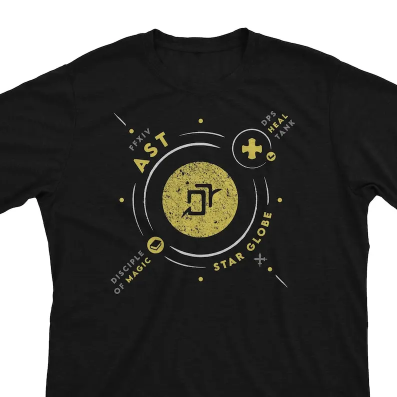 

AST Life - FFXIV Inspired Astrologian Healer Job FF14 MMO Gamer Gift Unisex T-Shirt or Hoodie