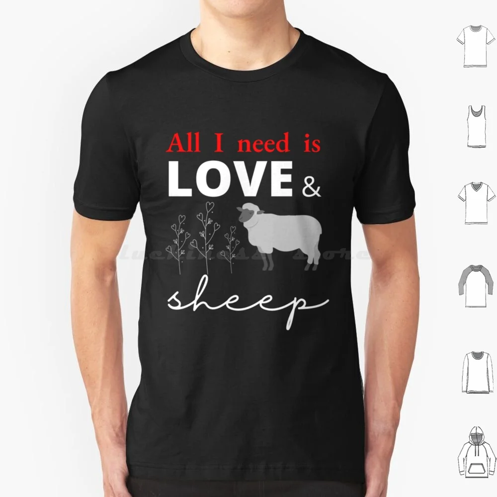All I Need Is Love And Sheep T Shirt Cotton Men Women DIY Print Gromit Wallace Funny Tv Shows Animated Movies Movie Cartoon