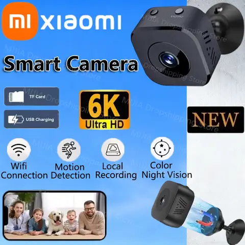 샤오미 미니 보안 카메라 4K 풀HD WiFi 감시 카메라 양방향 오디오 모션 감지 적외선 야간 투시경 보안 카메라