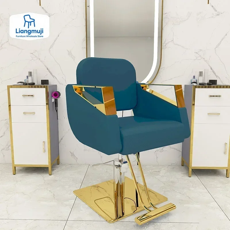 

Trendy Nordic Salon Chair Comfortable Professional Luxury Design Barber Chairs Simple Modern Silla Barbero Commercial Furniture