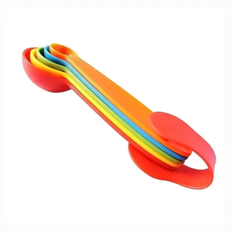 Colorful 5-Piece Measuring Spoon Set for Accurate Baking and Cooking