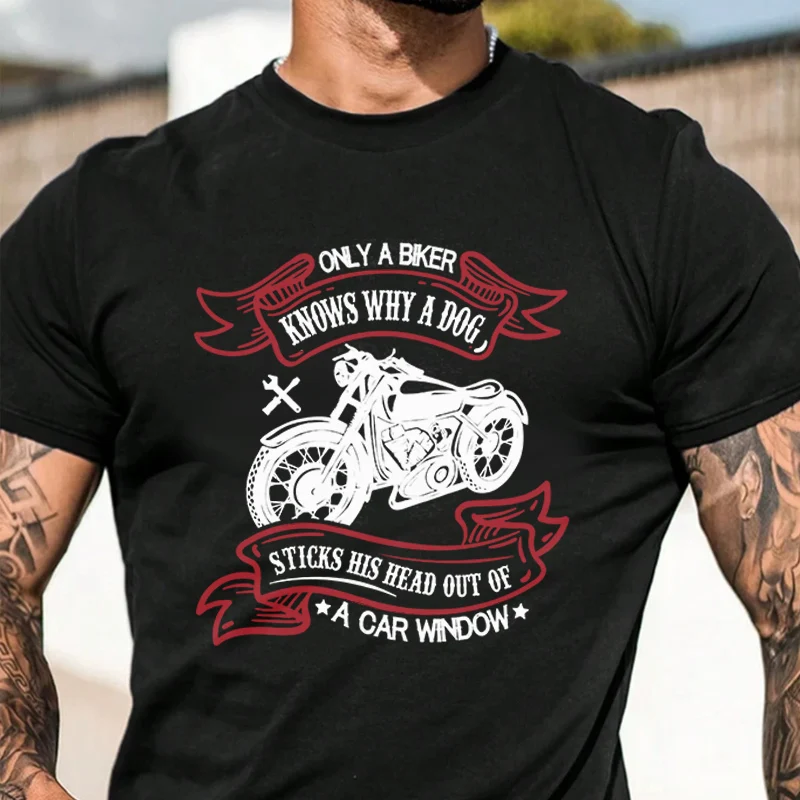 

Мужские футболки с надписью "Only A Biker Knows", забавная мотоциклетная футболка в стиле ретро с короткими рукавами, повседневная футболка с круглым вырезом, размеры S-3XL