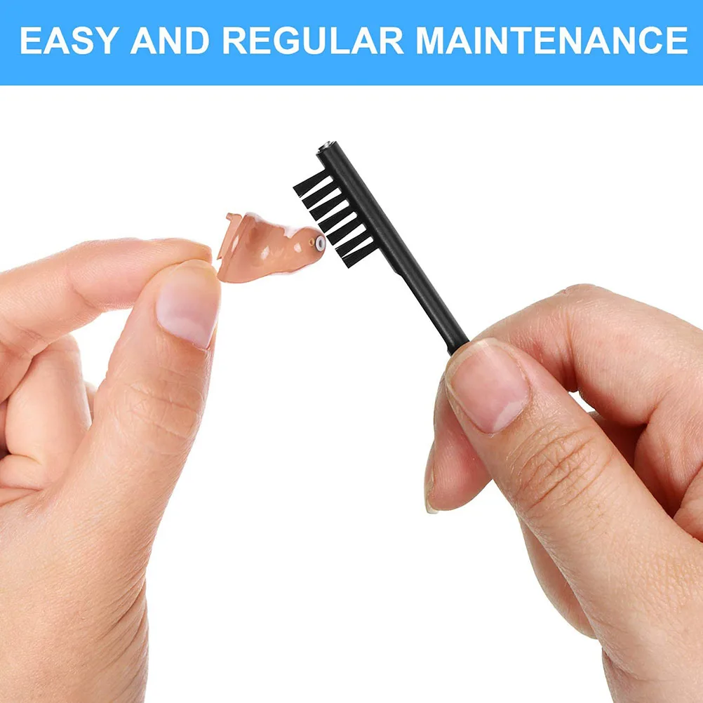 

12pcs Universal Cleaning Brush Hearing Aid Rods Kit Premium Plastic Durable Multi Functional Tool Earwax Skin Debris