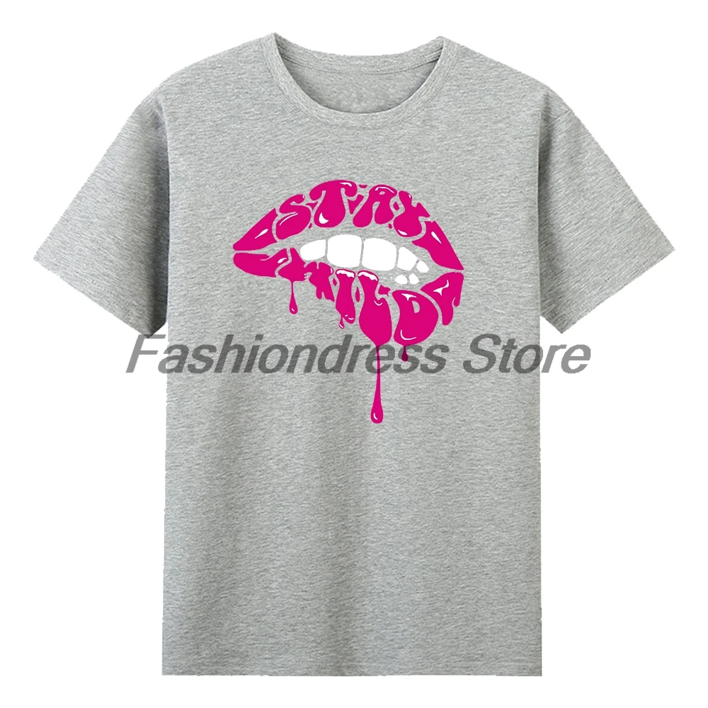 Ben Azelart Lips Merch T-shirt Crewneck Short Sleeve Cotton Tee Women Men Tops
