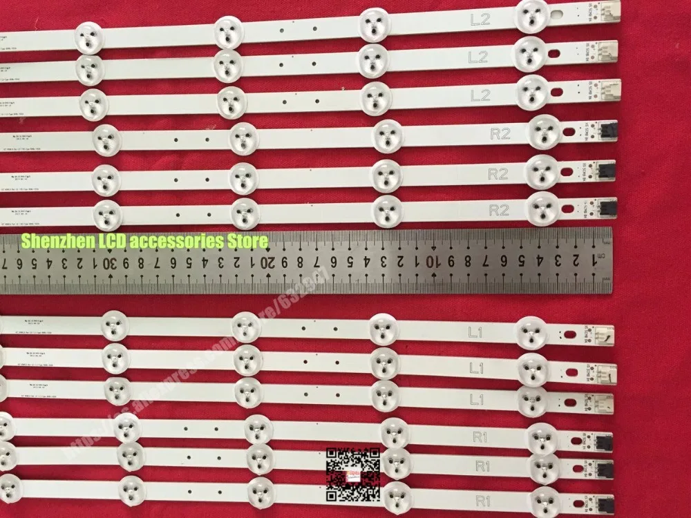 12 ชิ้น/ล็อตสำหรับ Konka LED42E350PDE LCD Backlight LC420DUN 6916L-1364A 6916L-1365A 6916L-1366A 6916L-1367A R1 + L1 = 83.2 ซม.