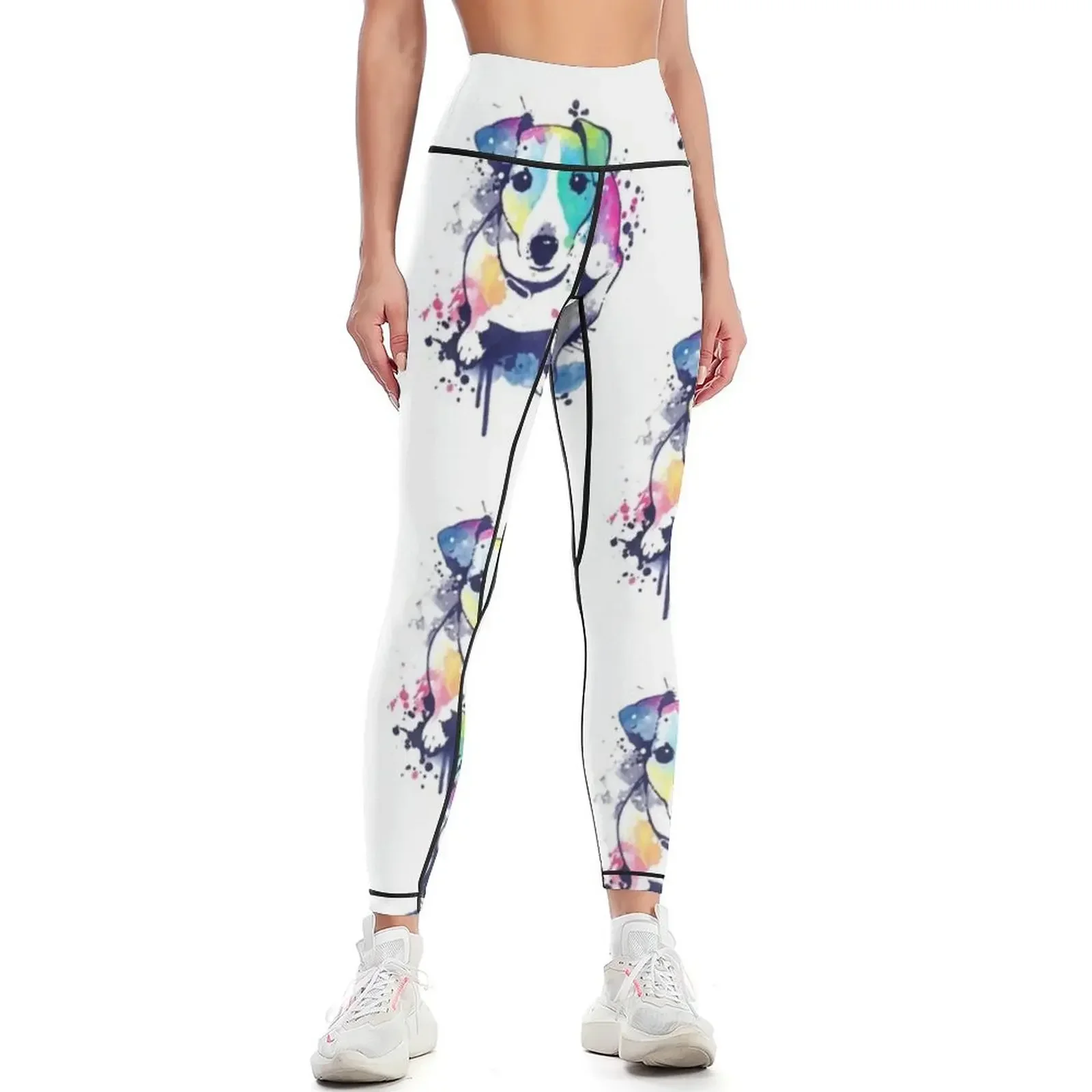 

Jack Russell Terrier Dog Art Leggings Tight fitting woman Pants sport for fitness Sportswear woman gym Womens Leggings
