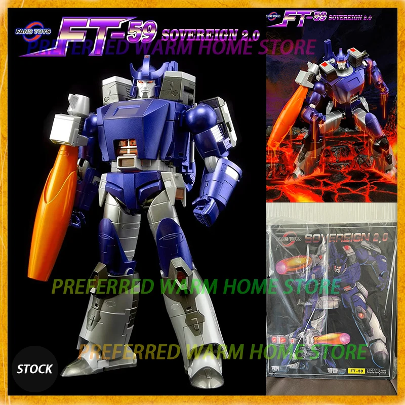 New In Stock Original FansToys FT FT-59 Galvatron 2.0 Movable Model Toys FM05 Deformation Toys FT59 SOVEREIGN 2.0