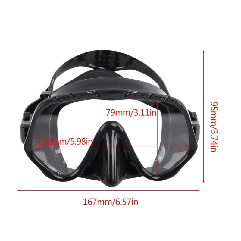 Professional Snorkeling Gear Diving Mask Diving Goggles Silicone Panoramic