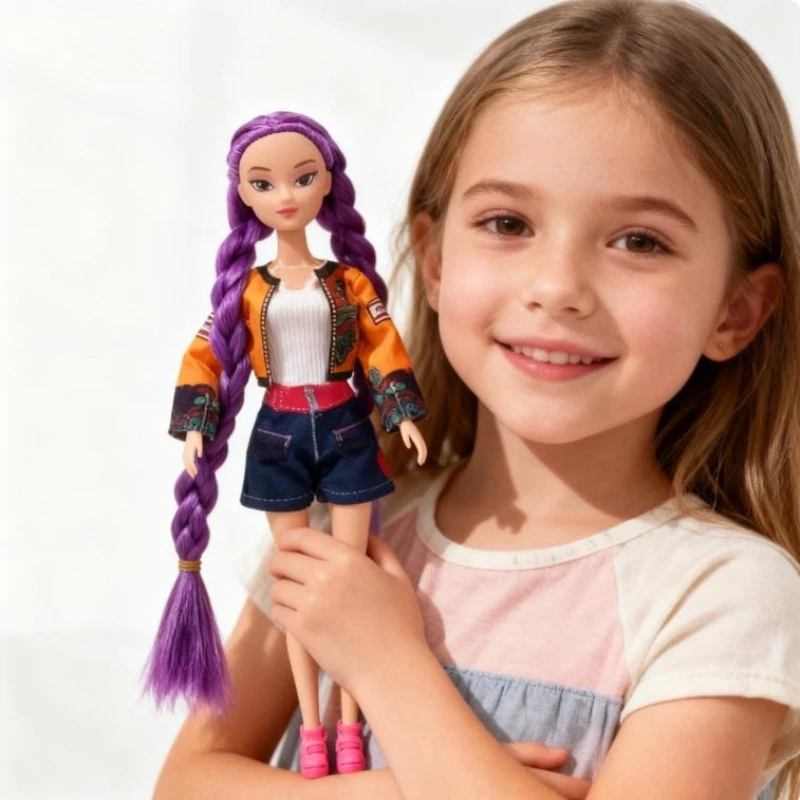 2026anime k-pop Demon Hunters grupo de cazadores de brujas pegamento de alta apariencia muñeca niña corazón muñeca decorativa regalos de vacaciones