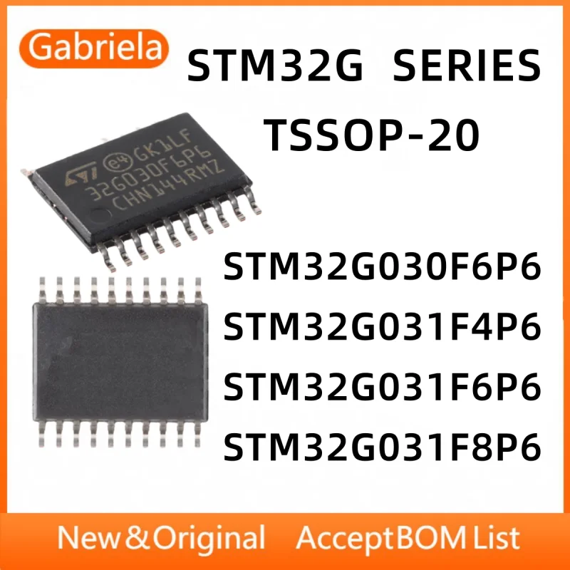 STM32G030F6P6 STM32G031F4P6 STM32G031F6P6 STM32G031F8P6 ARM Cortex-M0 64MHzMicrocontroller  IC chip TSSOP-20