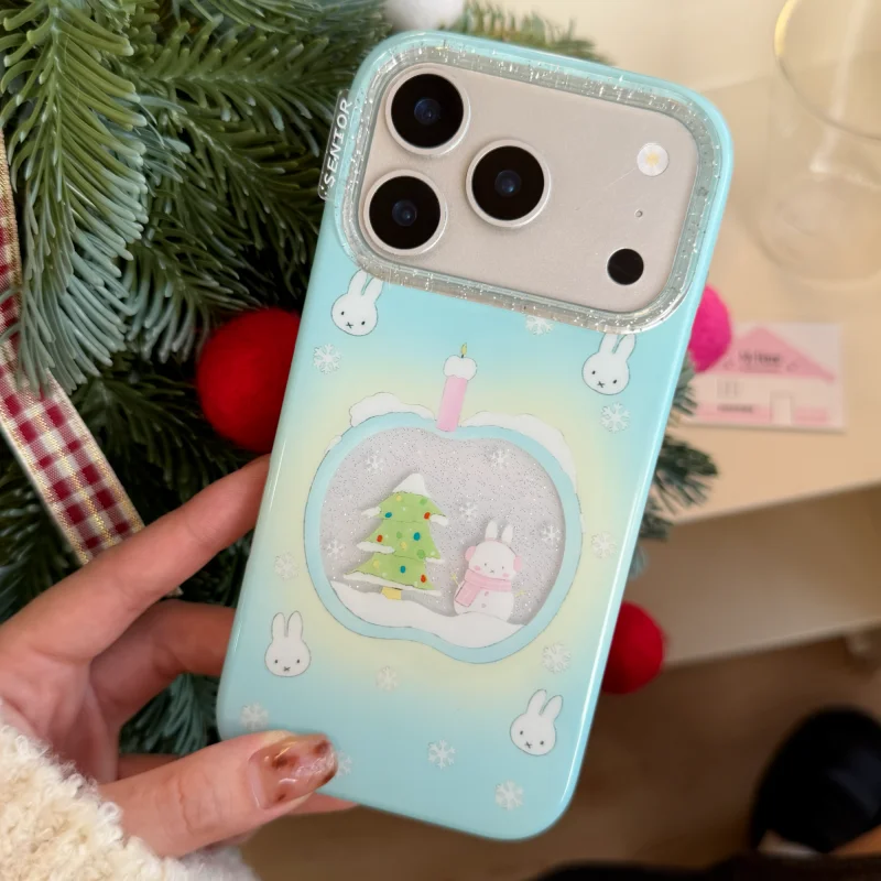 Милый мультяшный рождественски – обзор и цена Cute Cartoon Wrist Strap Silicone Case